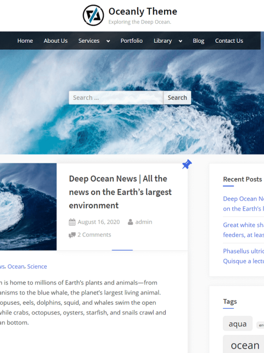 Oceanly WordPress 主题