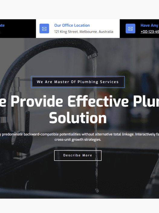 Plumbing FSE WordPress 主题