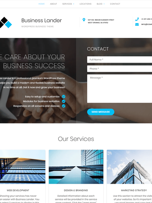 Business Lander WordPress 主题