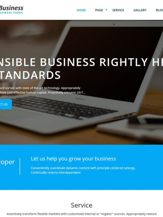 Minimal Business WordPress 主题
