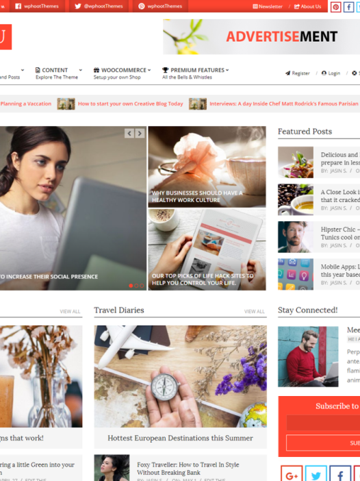 Unos Magazine Vu WordPress 主题