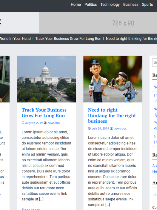 News Box Lite WordPress 主题