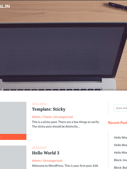 Shiny Blog WordPress 主题