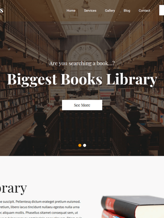 Library Books WordPress 主题