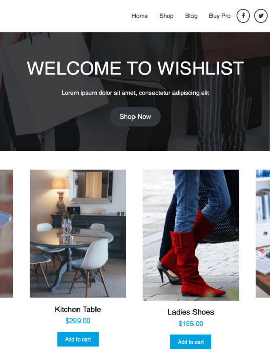Wishlist WordPress 主题