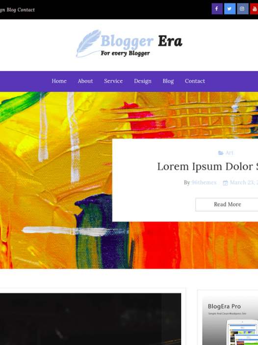 Blogger Era Plus WordPress 主题