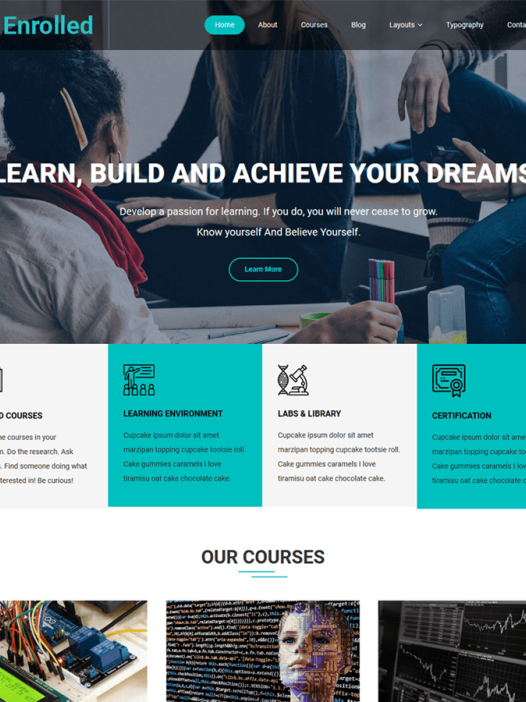 Enrolled WordPress 主题