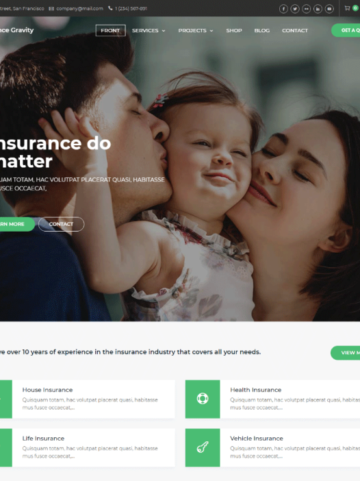 Insurance Gravity WordPress 主题