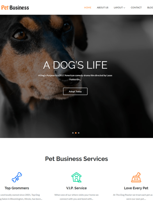 Pet Business WordPress 主题