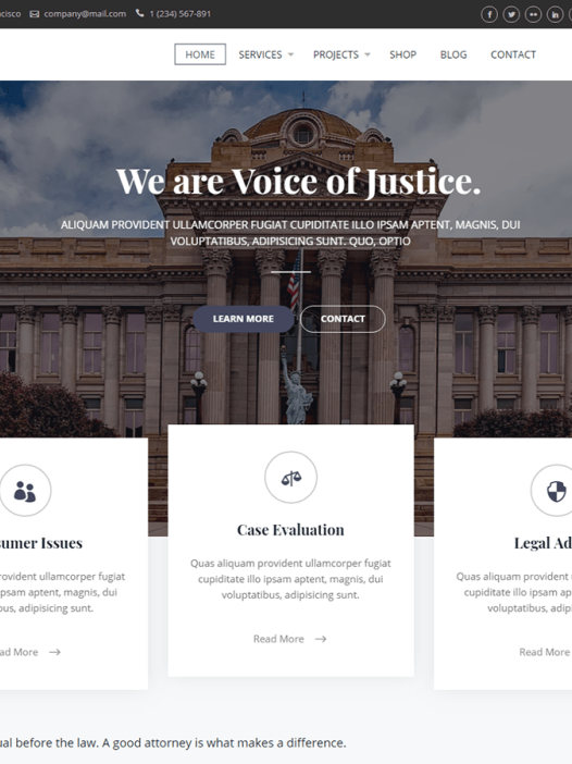 Lawyer Gravity WordPress 主题