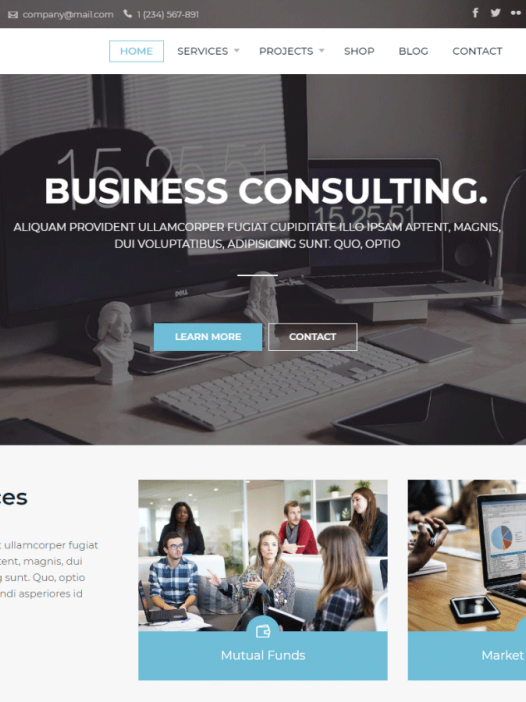 Corporate Gravity WordPress 主题