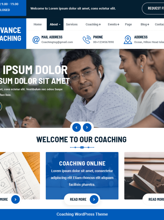 Advance Coaching WordPress 主题
