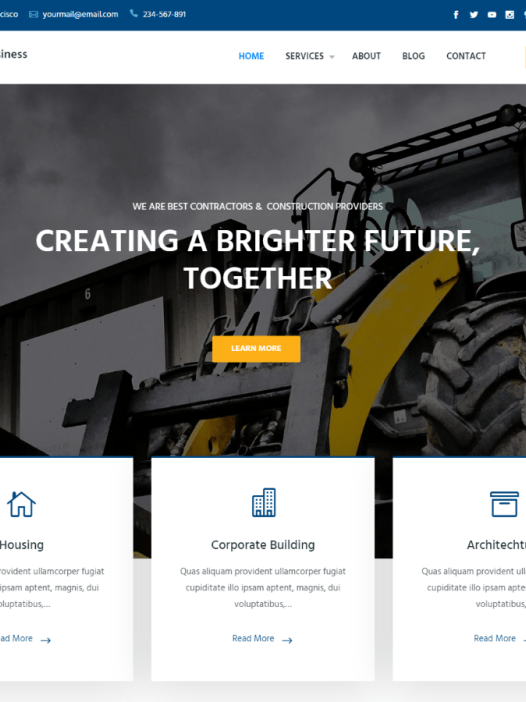 Construction Business WordPress 主题