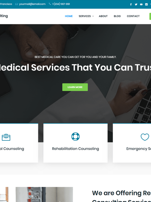 Medical Consulting WordPress 主题
