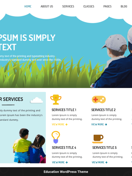 Kindergarten Education WordPress 主题