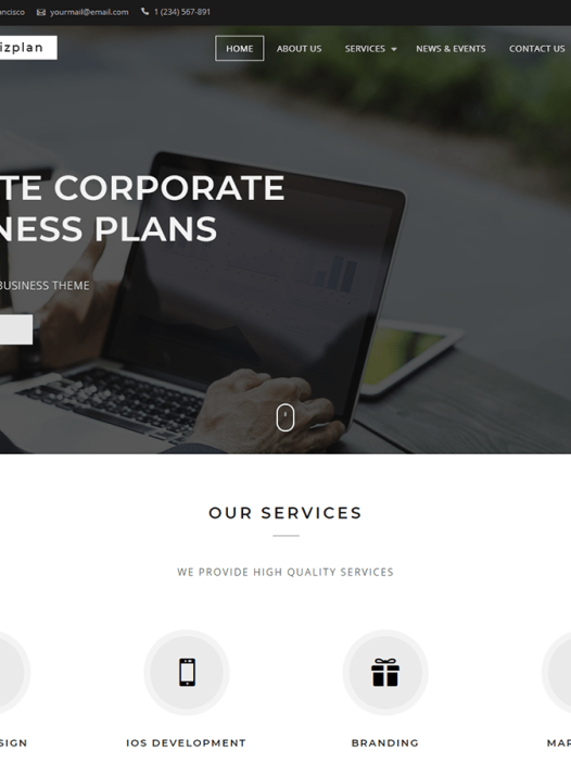 Corporate Bizplan WordPress 主题