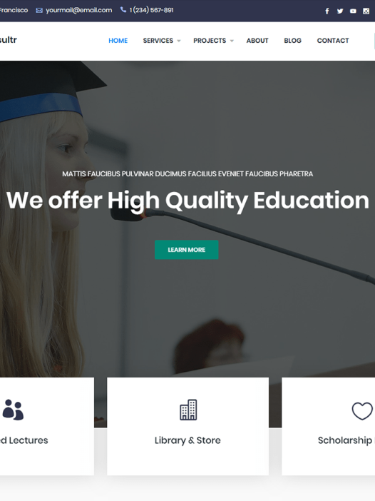 Education Consultr WordPress 主题