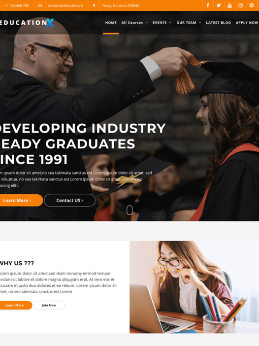 Education X WordPress 主题