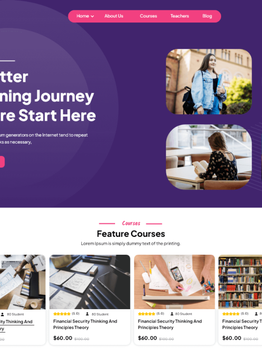 Educational Landing Page WordPress 主题