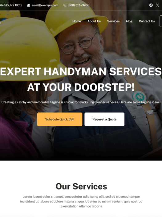 Handyman Blocks WordPress 主题