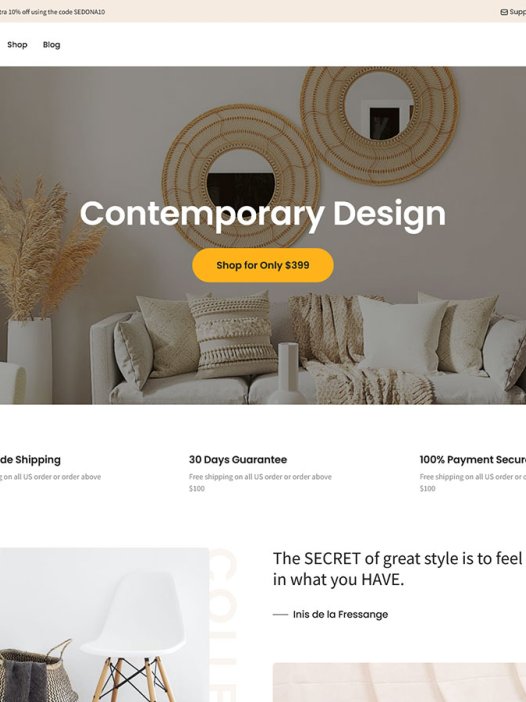 Sedona Shop WordPress 主题