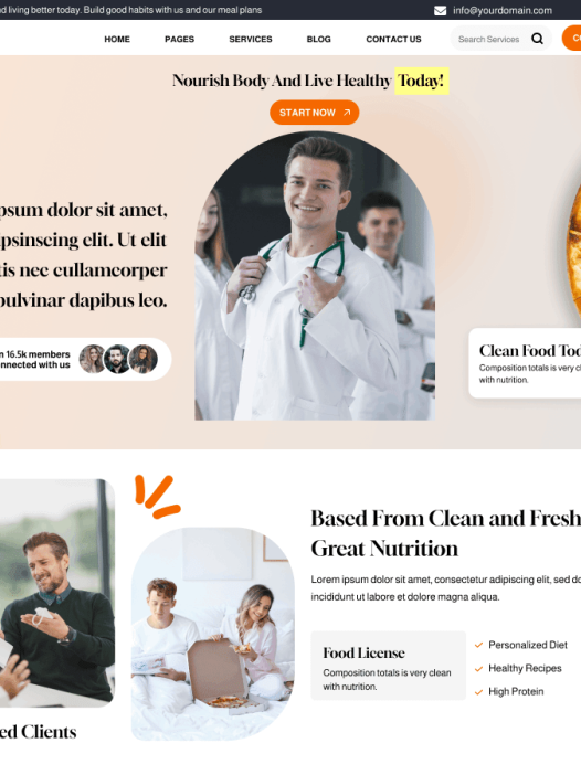 Diet Consultant WordPress 主题