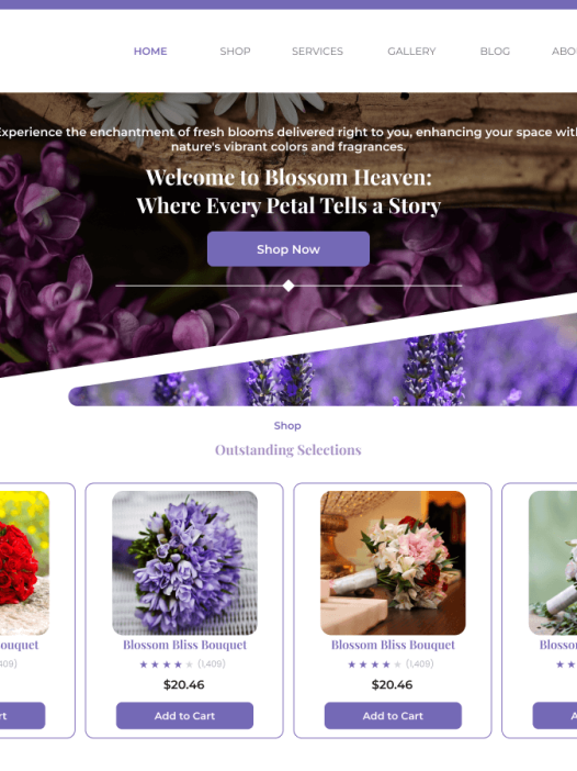 Flower Shop Elementor WordPress 主题