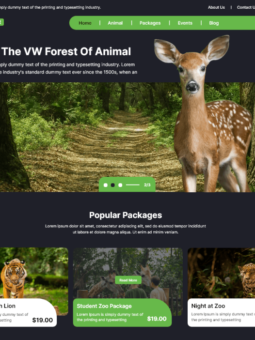 Forest Jungle Safari WordPress 主题