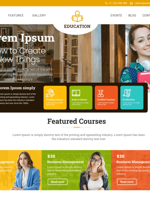 Educational Blocks WordPress 主题