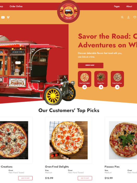 Fast Food Truck WordPress 主题