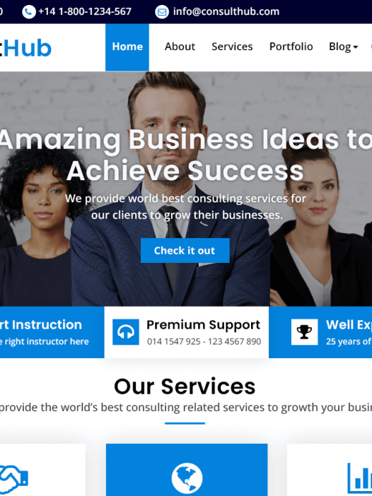 ConsultHub WordPress 主题