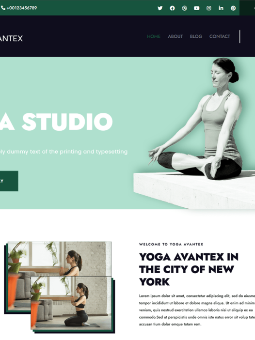 Avantex Yoga WordPress 主题