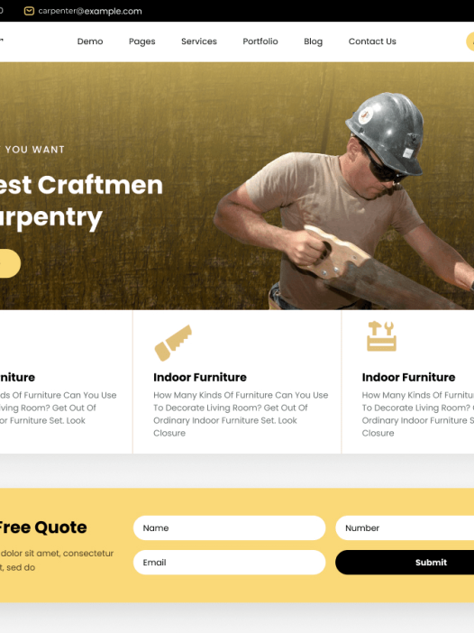 Wooden Furniture WordPress 主题