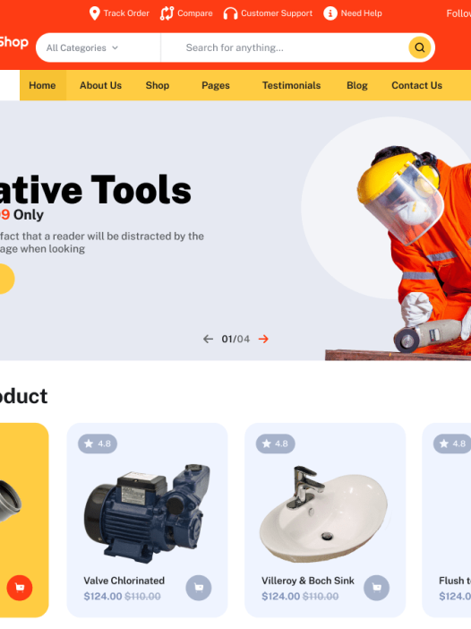 Hardware Tools Store WordPress 主题