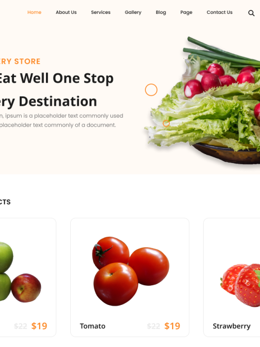 Grocery Shopping Store WordPress 主题