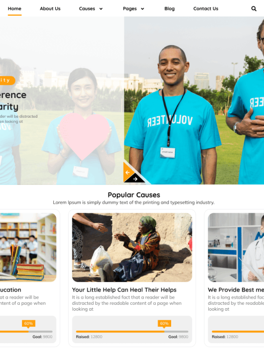 NGO Fundraiser WordPress 主题