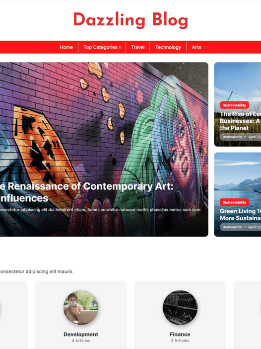 Dazzling Blog WordPress 主题