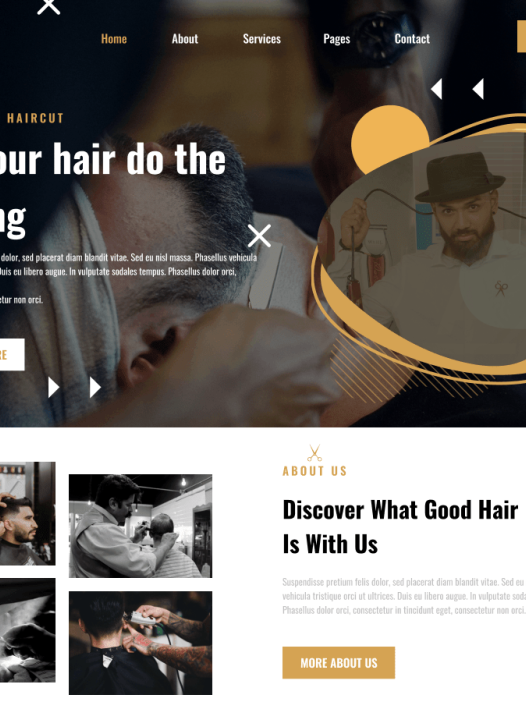 Classic Barbershop WordPress 主题