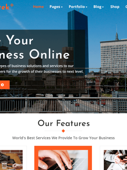 Businesstek WordPress 主题