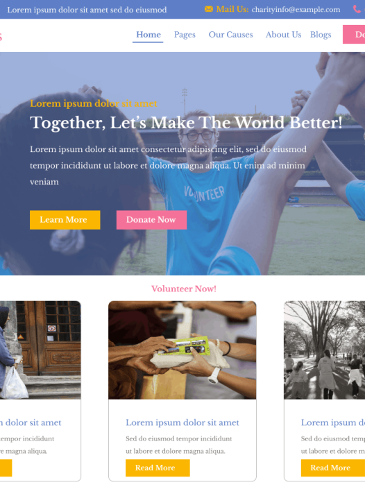 Charity Vibes WordPress 主题