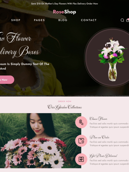 Flower Delivery Shop WordPress 主题