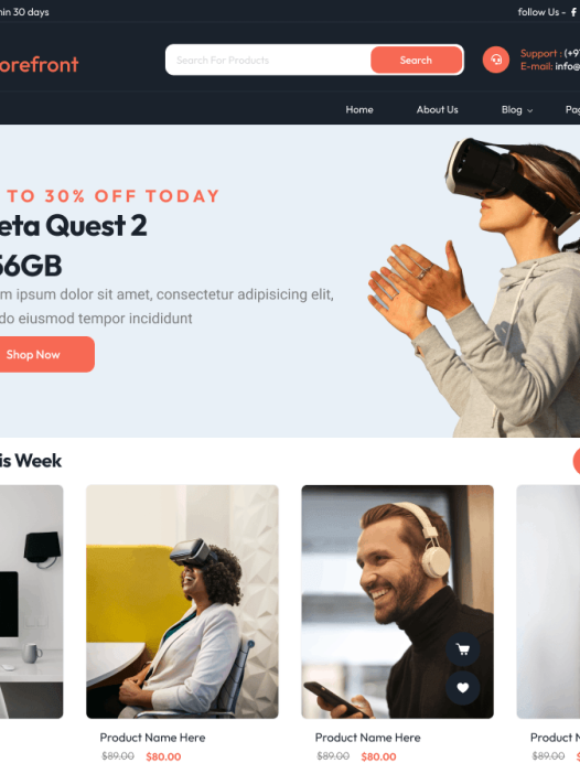 Electronics Storefront WordPress 主题