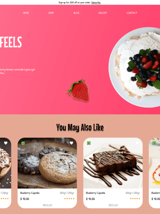 Bakery Confectionery WordPress 主题