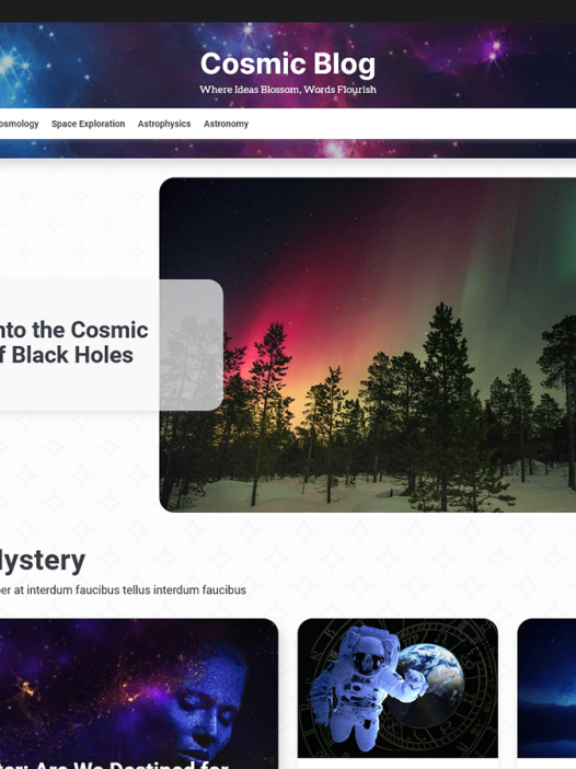 Cosmic Blog WordPress 主题