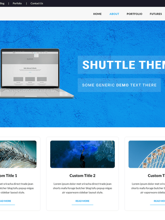 Shuttle Zone WordPress 主题