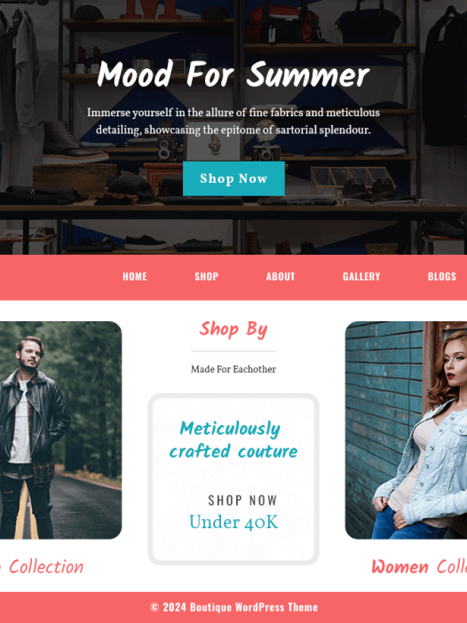 Boutique Shop WordPress 主题