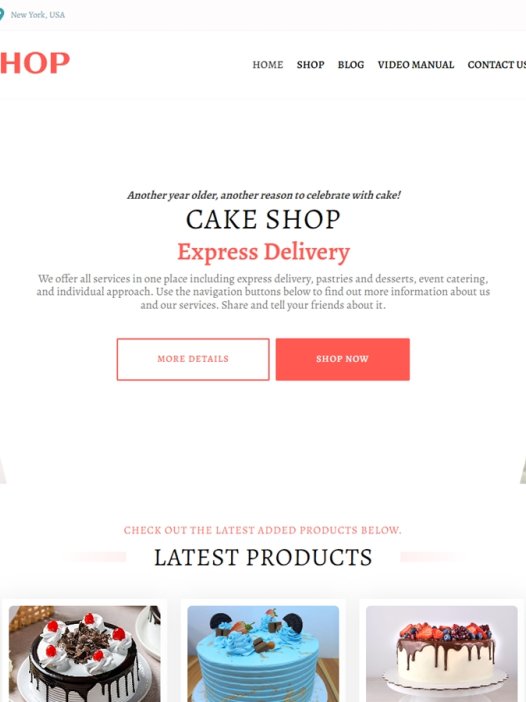 Cake Shop WordPress 主题