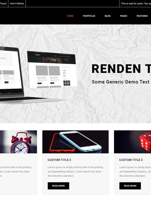 Renden eShop WordPress 主题