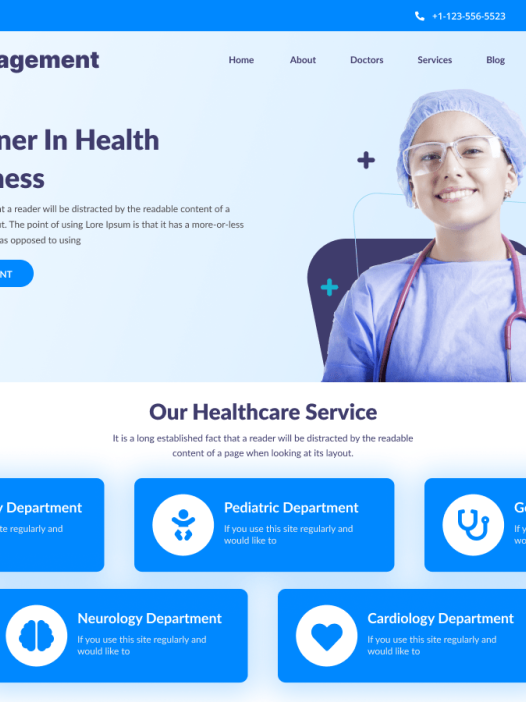 Hospital Management WordPress 主题