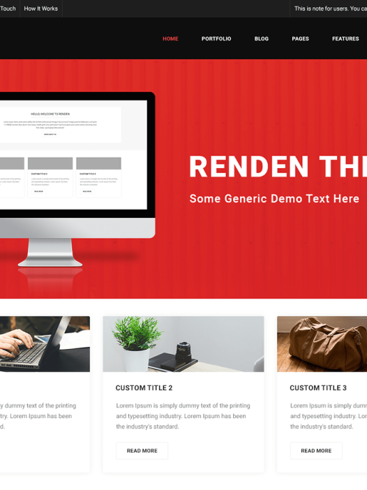 Renden eBlog WordPress 主题